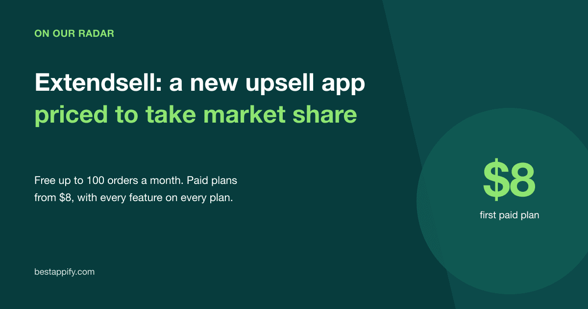 On Our Radar: Extendsell, a New Upsell App With the Pricing to Take Market Share