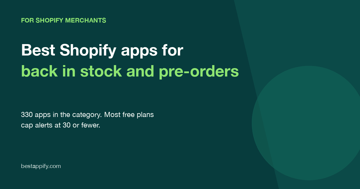 Best Shopify Back-in-Stock and Pre-Order Apps